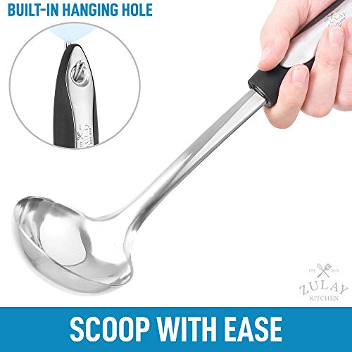 Zulay Stainless Steel Soup Ladle Zulay Stainless Steel Soup Ladle